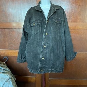 Vintage Black Denim Jean Jacket